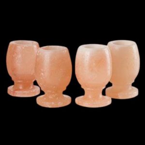 Beautiful Pink Salt Drink Glasses