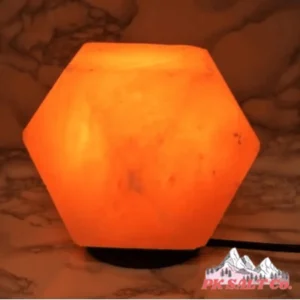 Diamond Shaped Pink Himalayan Salt Lamp