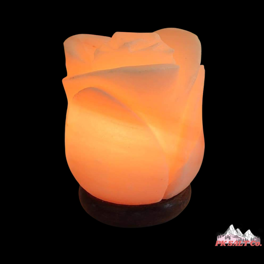 Rose Shaped Pink Himalayan Salt Lamp – Handcrafted Flower Salt Lamp in a Soft, Floral Glow - Image 2